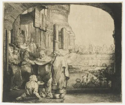 St Peter and St John at the Gate of the Temple