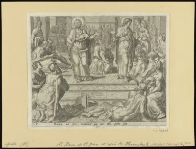 St Peter and St John Reporting to Their Company What Had Befallen to Them