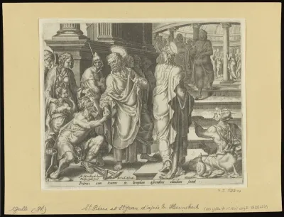St Peter Healing The Lame at The Beautiful Gate