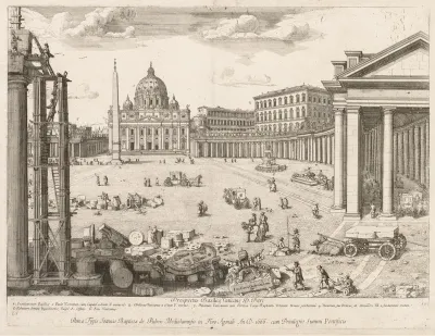 St. Peter's Basilica from "Prospectus Locurum Urbis Romae Insign[ium]"
