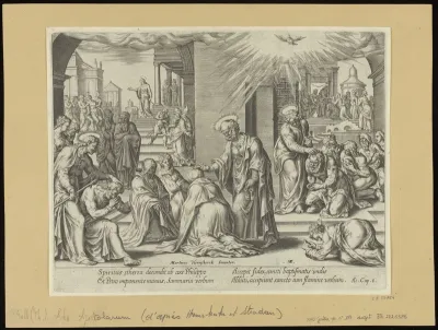 St Peter, St John and St Philip Laying Their Hands on The Baptized at Samaria