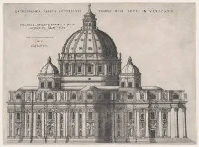 St. Peter's, from "Speculum Romanae Magnificentiae"
