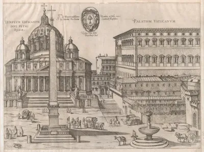 St. Peter's, from "Speculum Romanae Magnificentiae"