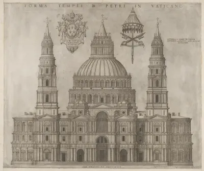St. Peter's, from "Speculum Romanae Magnificentiae"