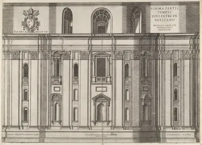 St. Peter's, from "Speculum Romanae Magnificentiae"