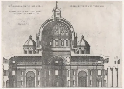 St. Peter's, from "Speculum Romanae Magnificentiae"