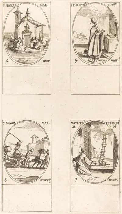St. Phocas, St. Theophilus, St. Conon, Sts. Perpetua and Felicitas