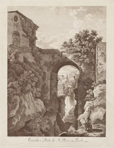 St. Rocco Waterfall and Bridge at Tivoli (Cascata e Ponte di St. Rocco a Tivoli)