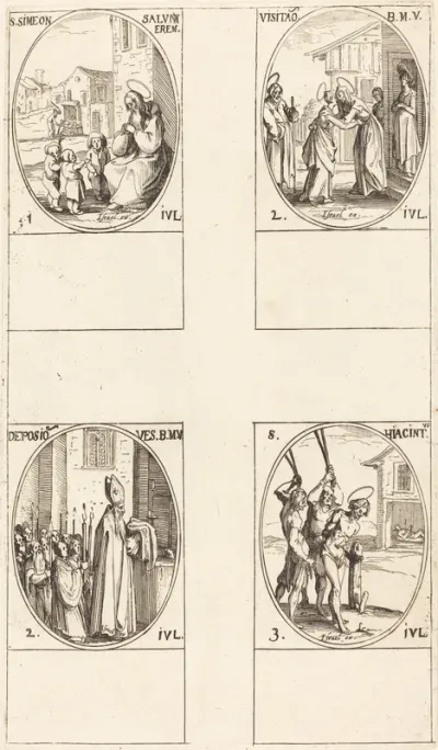 St. Simeon Salus; The Visitation; Deposition of the Virgin's Clothes; St. Hiacintus