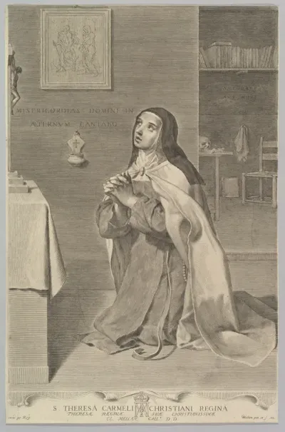 St. Theresa Kneeling in Prayer