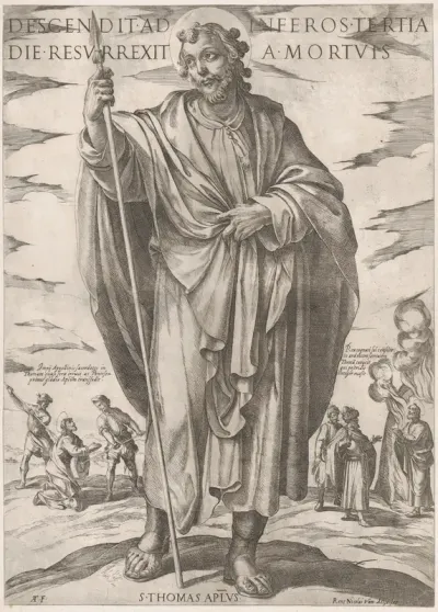 St. Thomas, from "Christ, Mary and the Apostles"