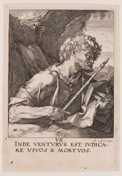 St Thomas, from Christ, the Apostles and St Paul with the Creed