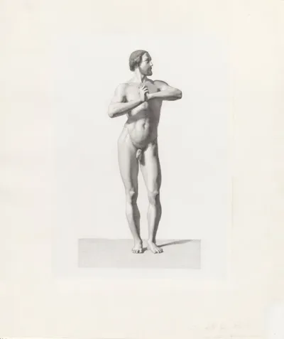 Staand mannelijk naakt