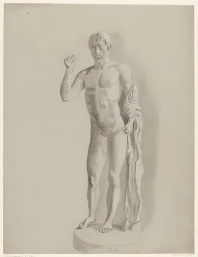 Staand mannelijk naakt