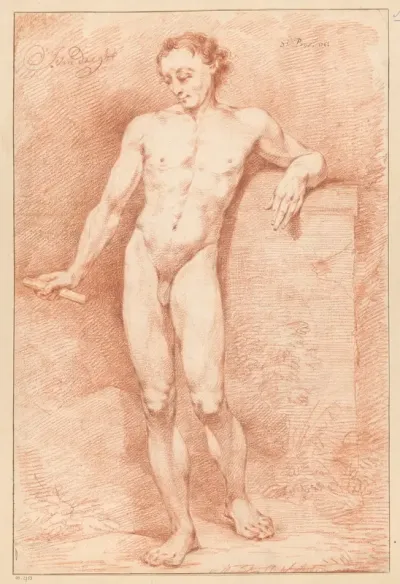 Staand mannelijk naakt, van voren gezien (3e prijs 1768)