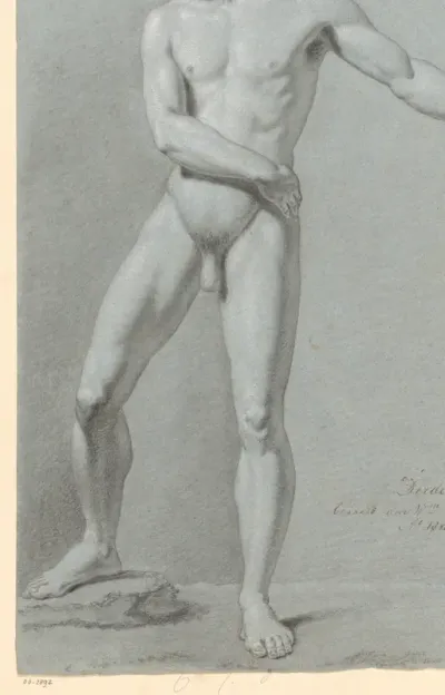 Staand mannelijk naakt, van voren gezien (3e prijs 1810)