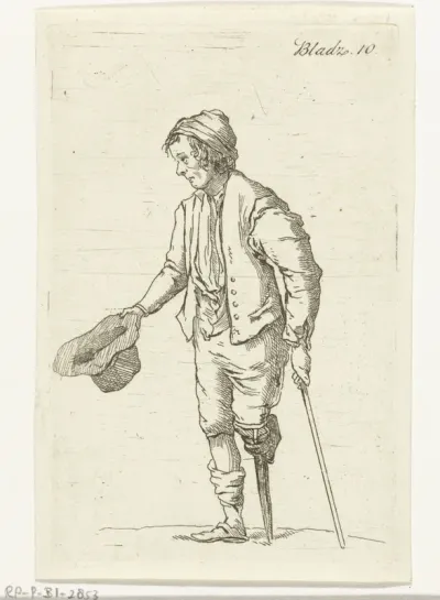 Staande bedelaar