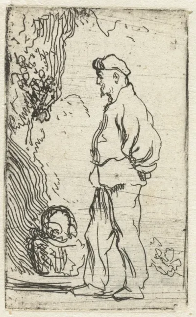 Staande boer