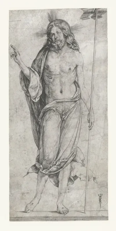Staande Christus als Salvator Mundi
