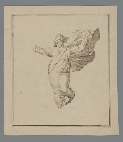 Staande Christus met opgeheven armen