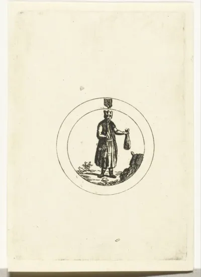 Staande figuur in een cirkel