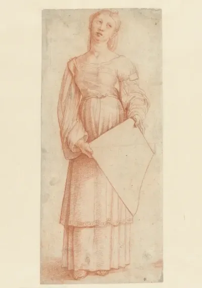 Staande heilige Cecilia