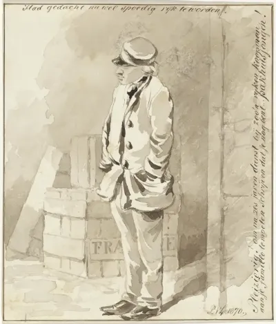 Staande jongeman