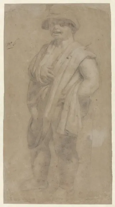 Staande kleine mens