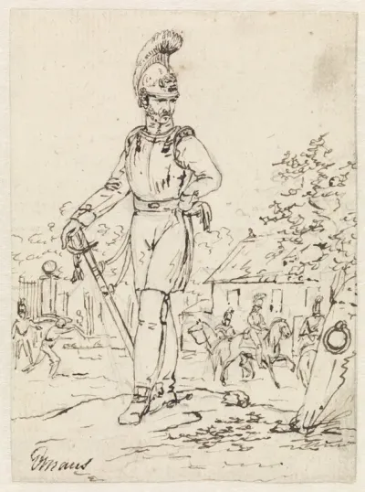 Staande kurassier