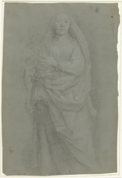 Staande Madonna met kind