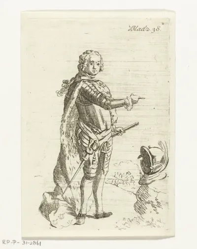 Staande man in wapenrusting