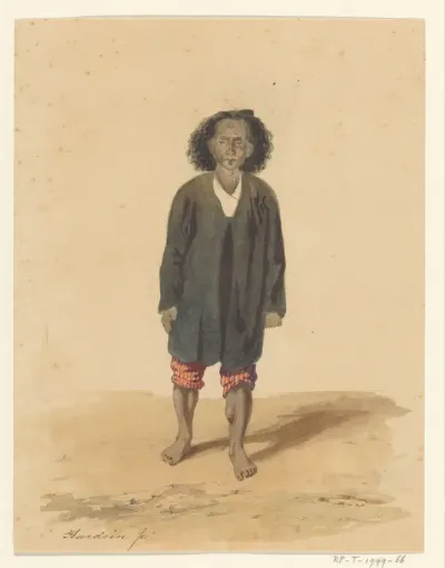 Staande man van Kisar (Oost-Indonesië)