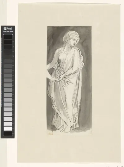 Staande vrouwenfiguur