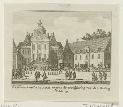Staatscommissie bij de prins inzake de verwijdering van de hertog van Brunswijk, 1784