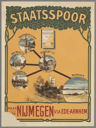Staatsspoor naar/van Nijmegen via Ede-Arnhem