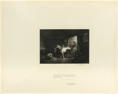 Stable Interior, from Old English Masters