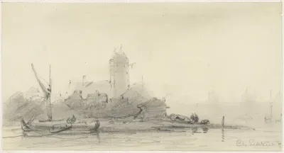 Stad aan rivier