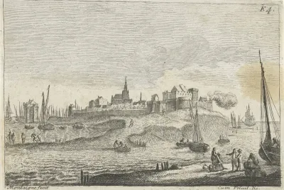 Stad op schiereiland