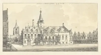 Stadhuis en kerk van Gorinchem