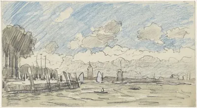 Stadje aan het water