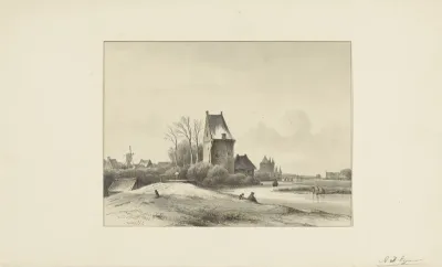 Stadsgezicht bij een rivier