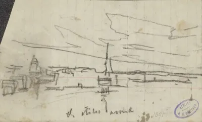 Stadsgezicht, mogelijk Amsterdam