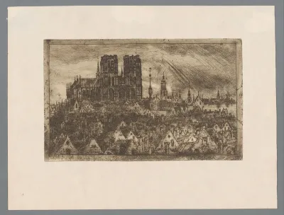 Stadsgezicht, mogelijk Brussel