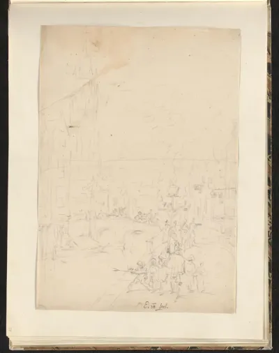 Stadsgezicht, mogelijk Delft
