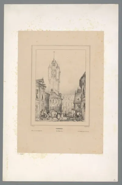 Stadsgezicht op Sint-Winoksbergen (Bergues)