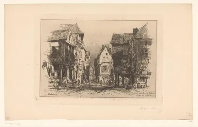 Stadsgezicht op Vitré
