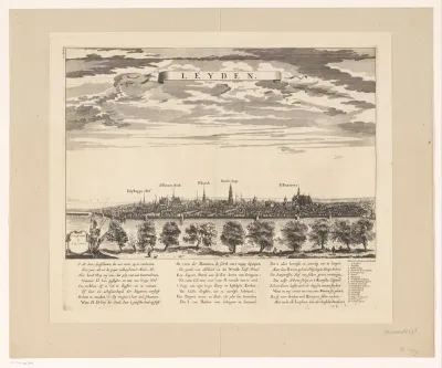 Stadsgezicht van Leiden