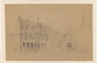 Stadsplein met de Kaiser Warth te Goslar