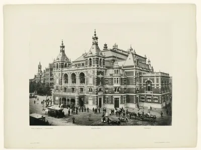 Stadsschouwburg, gezien vanuit de woning van de fotograaf, Leidseplein 9, Amsterdam