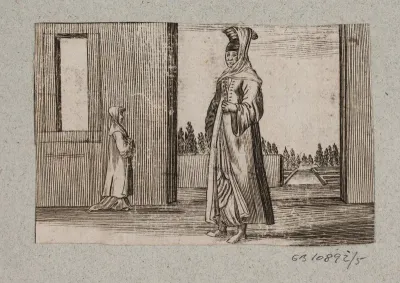 Stående tyrkisk kvinde